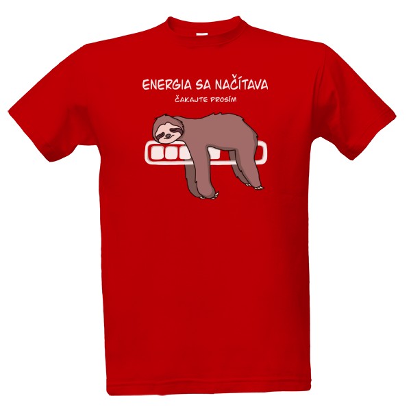 Tričko s potlačou Leňoch - energia