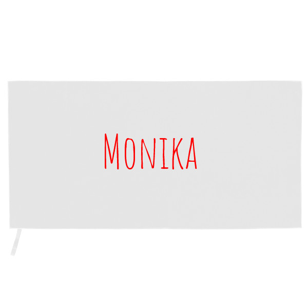 Sportovní ručník z mikrovlákna s potiskem Uterak s menom Monika